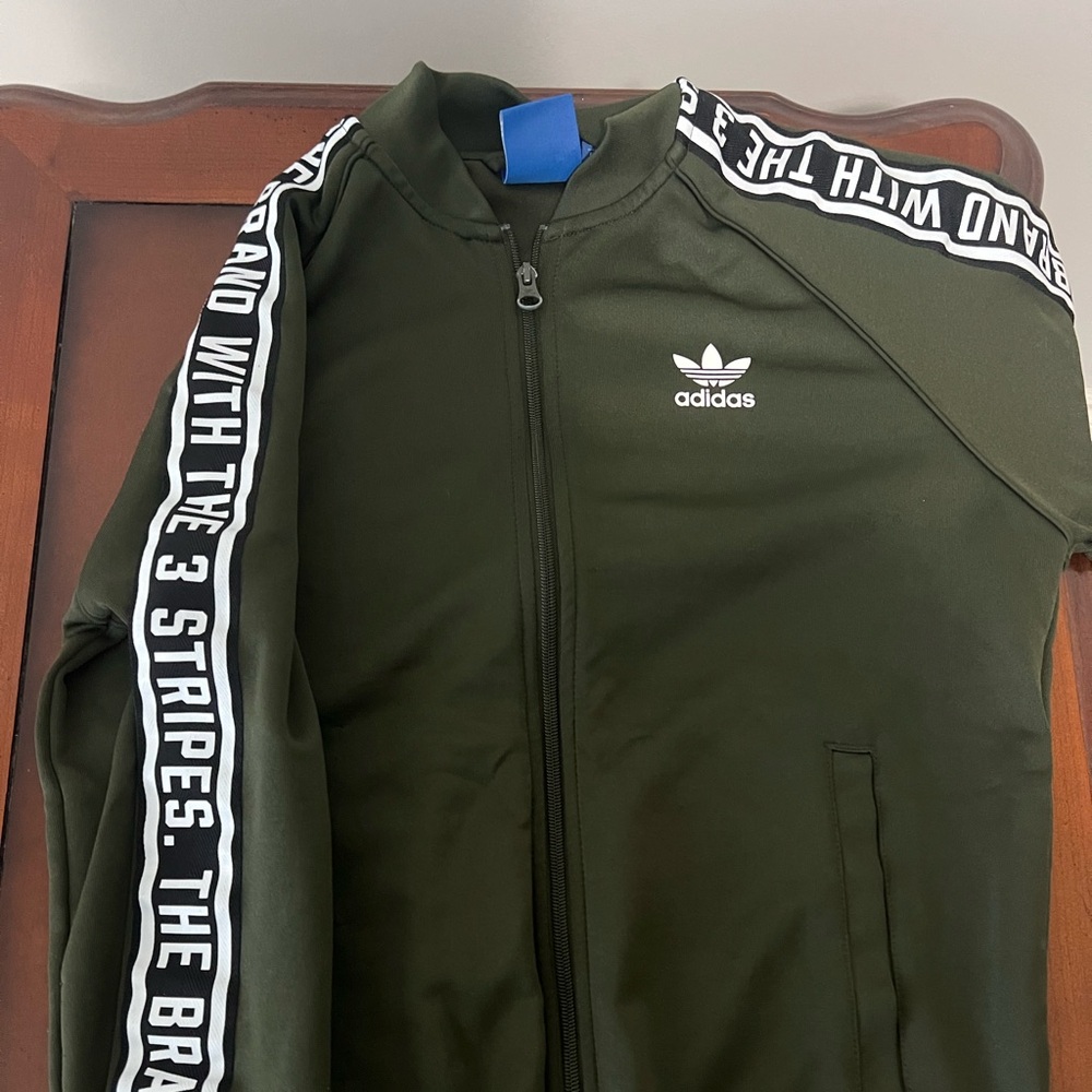 Adidas Dark Green Track Jacket